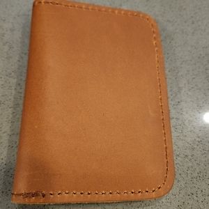 Portland Leather Goods Vertical Bifold Wallet Brown Thick Cowhide